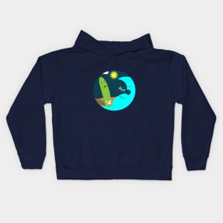 Sad Surfboard Kids Hoodie